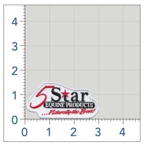 5 Star Logo adhesive patch