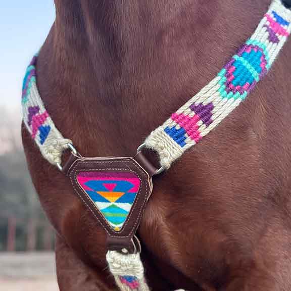 Gladiator Breast Collar made with San Grabriel Pendleton Fabric