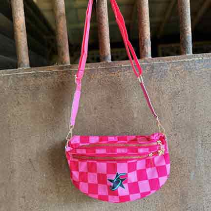 Cowgirl Checkered Crossbody Bag