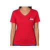 5 Star Red Performance V-Neck T-Shirt - 3