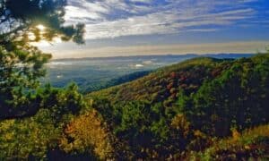 The Ouachita Mountains near Hatfield, Arkansas