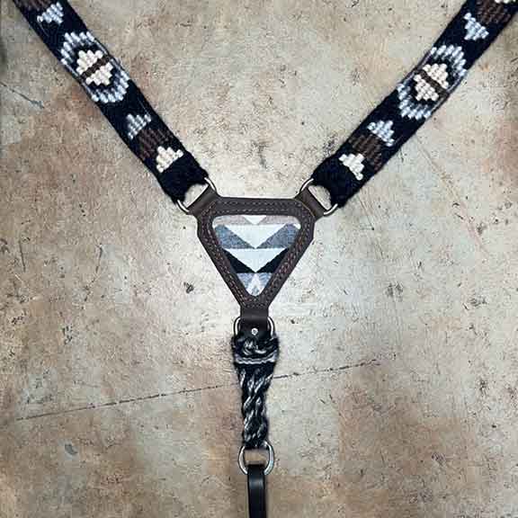 Gladiator Breast Collar made with Diamond Ridge Pendleton fabric®