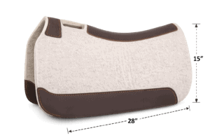 The Rounded Barrel Racer saddle pad