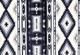 Beaded Blue Tribal – Artisan — S130