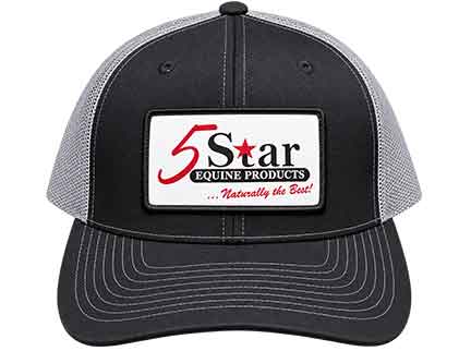 5 Star Black and Grey Trucker Cap