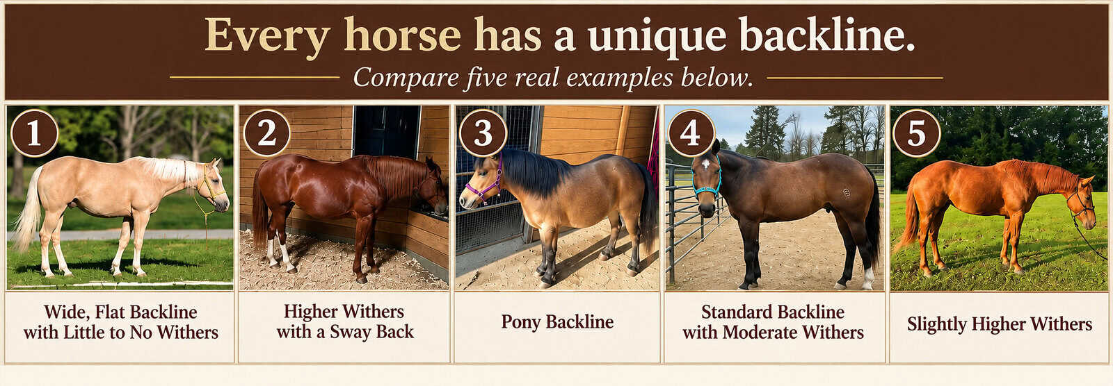 Horse Backlines and Saddle Pad Fitting